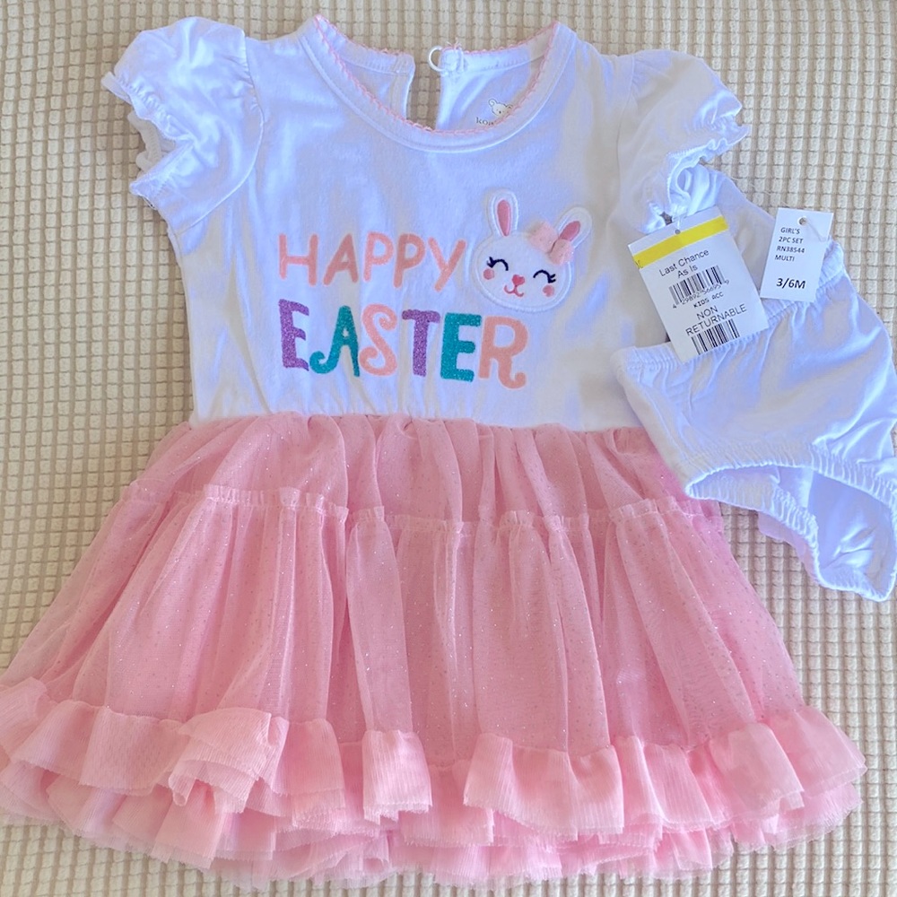 Baby Girl Happy Easter Dress